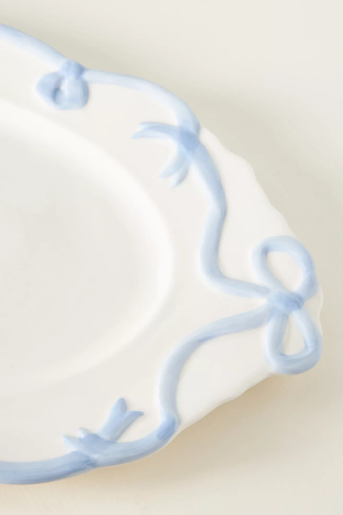 Benedita Bow Ceramic Stoneware Platter