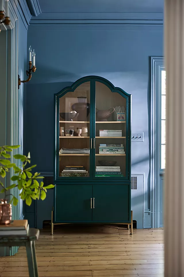 Livia Glass & Wood Storage Hutch