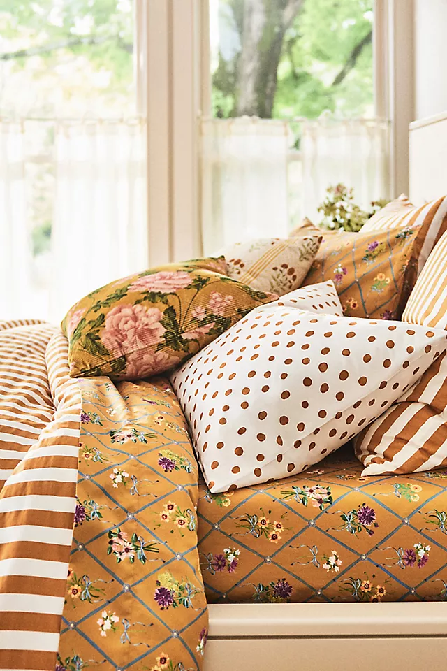 The Organic Cotton Sateen Printed Sheet Set by Maeve