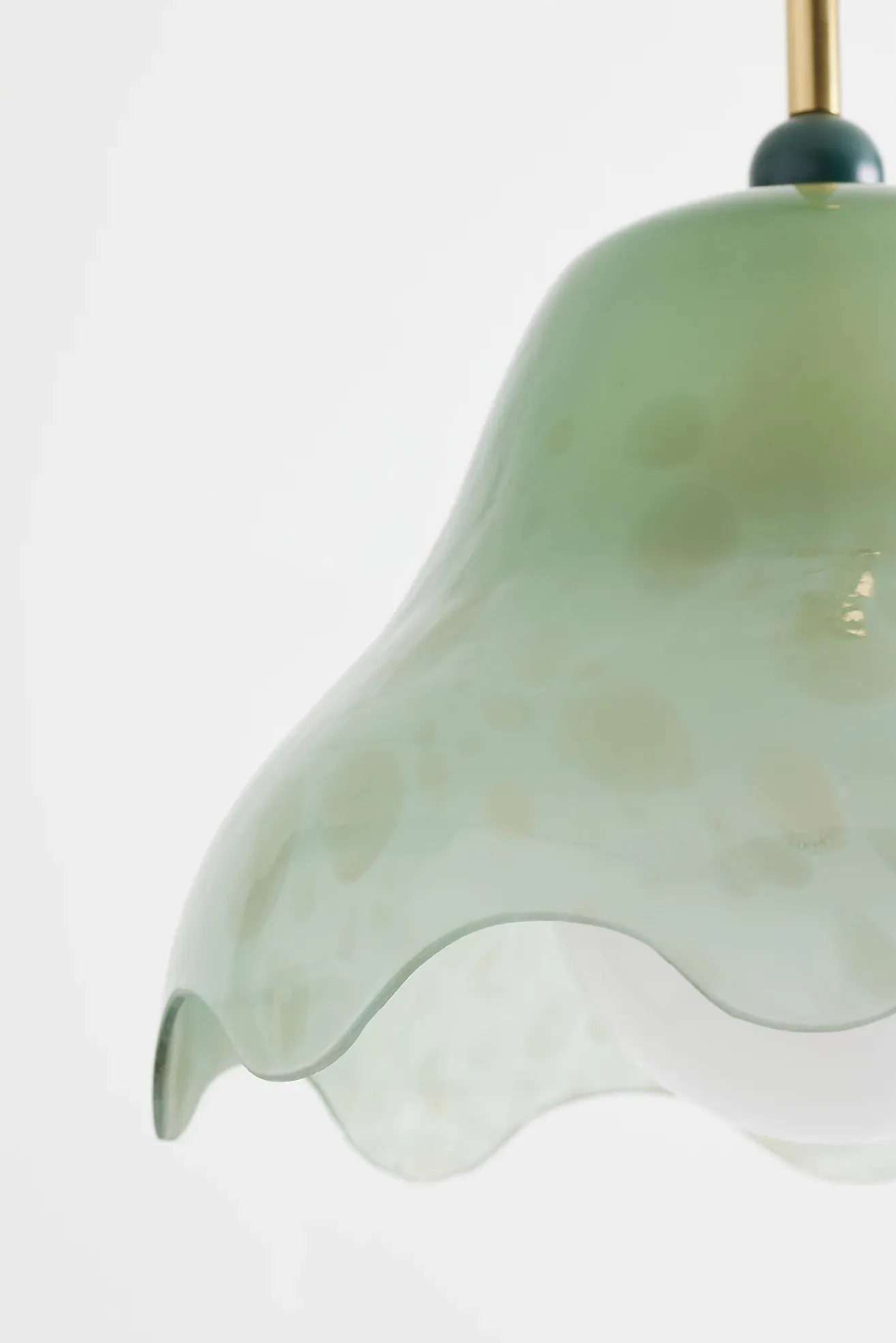 Merve Kahraman Cabinet of Curiosities Glass Wavy Pendant