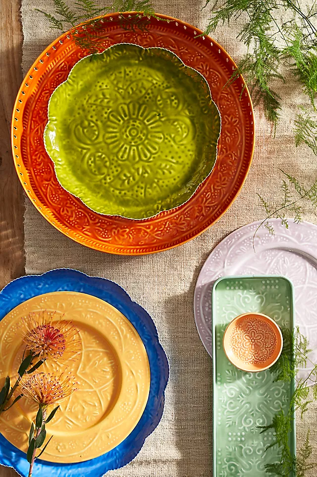 Patterned Enamel Charger