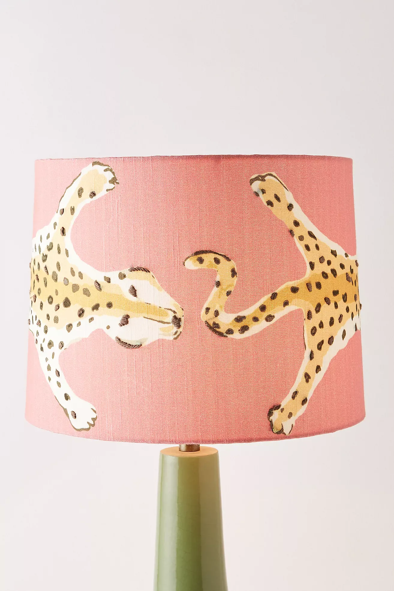 Dana Gibson Leopard Drum Lamp Shade
