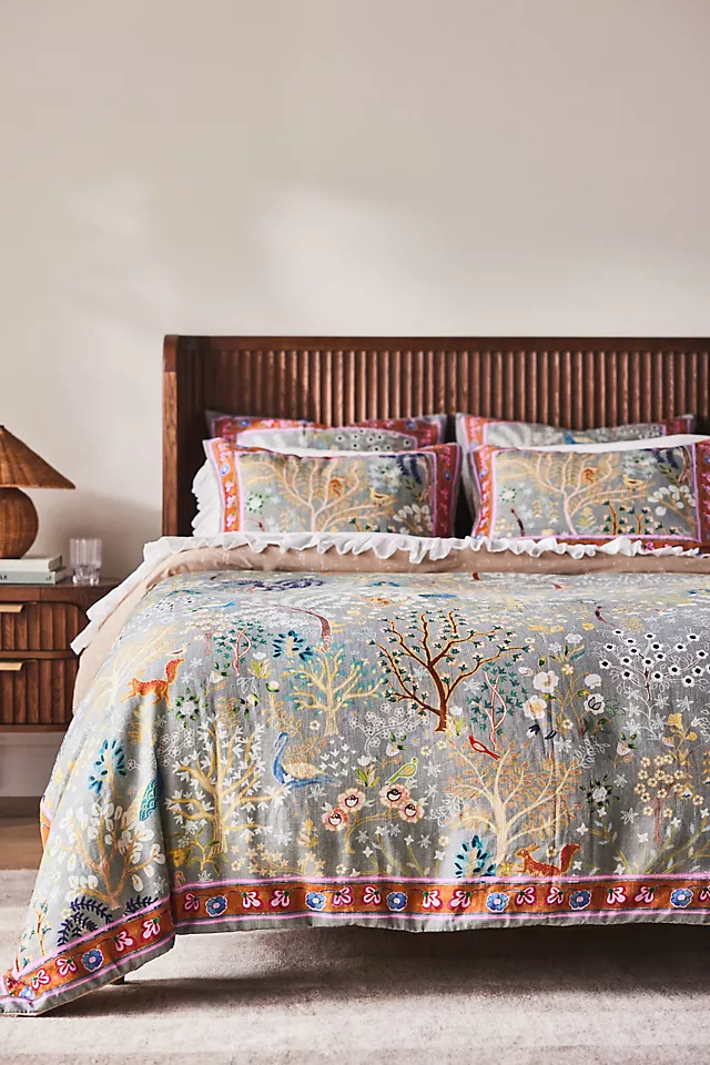 The Printed Cotton-Slub Duvet Collection