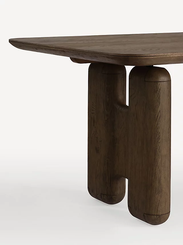 Imperia Rectangular Oak Wood Dining Table