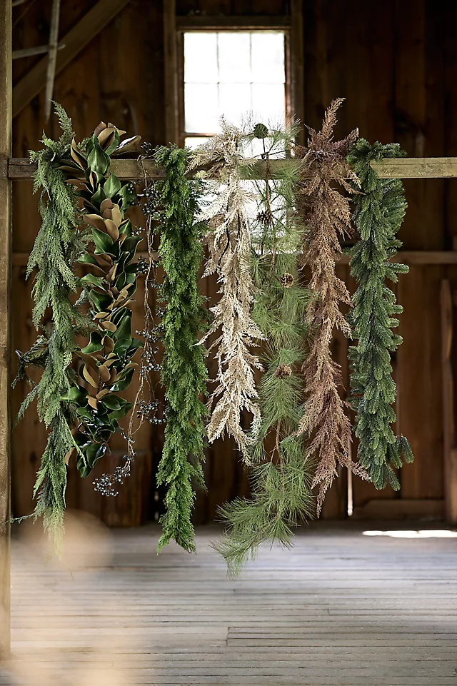 Faux Cedar Garland, Evergreen 72-180