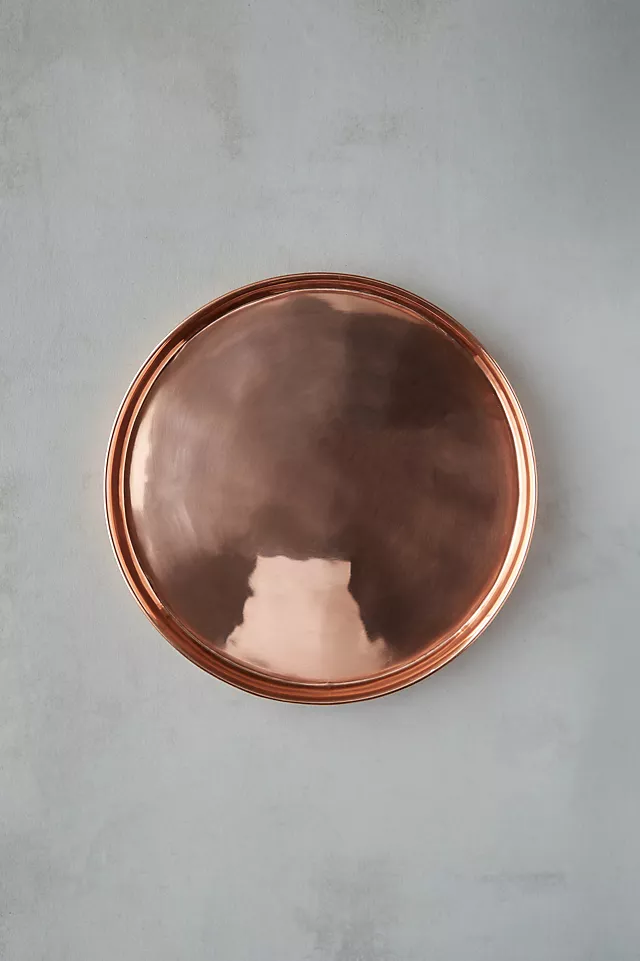 Habit & Form Solid Copper Circle Tray