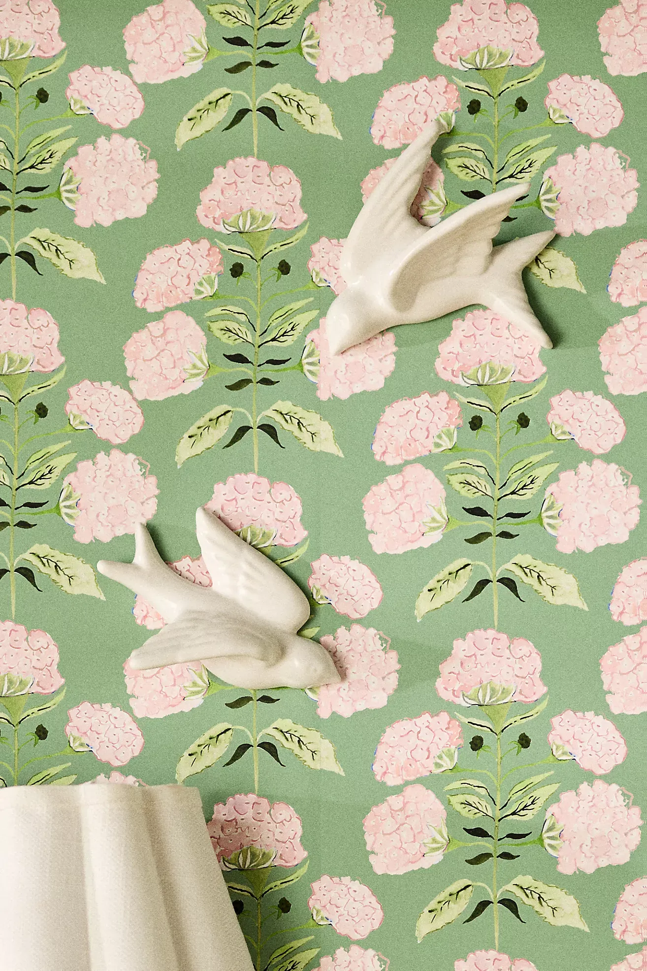 Flying Birds Ceramic Gallery Wall Charms, Set of 2