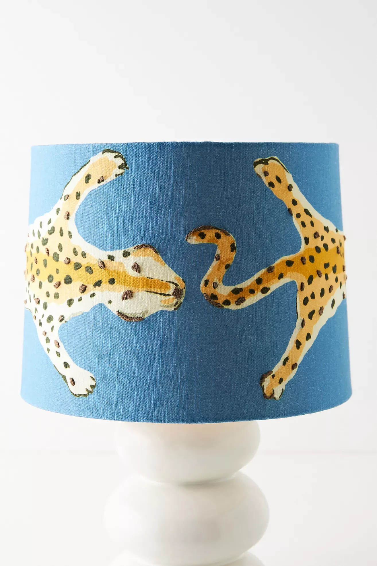 Dana Gibson Leopard Drum Lamp Shade
