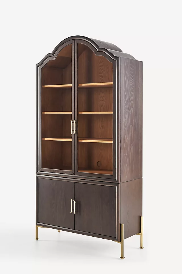 Livia Glass & Wood Storage Hutch