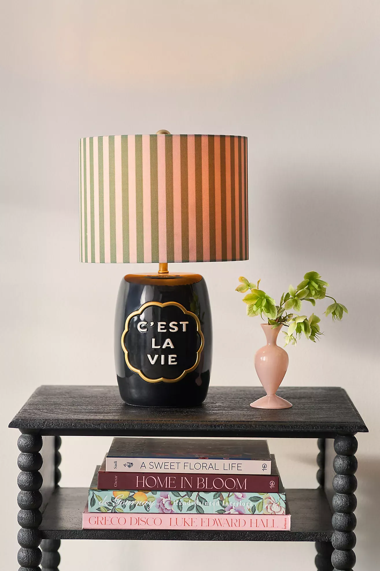Claudette Text Table Lamp