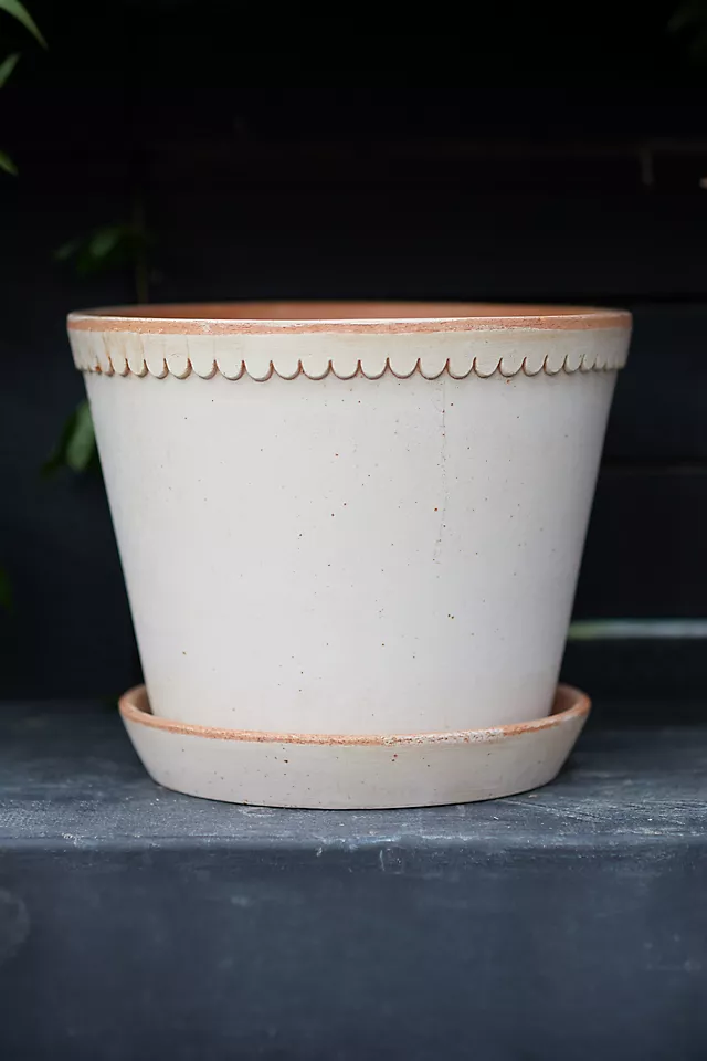 Bergs Helena Terracotta Pot + Saucer Set