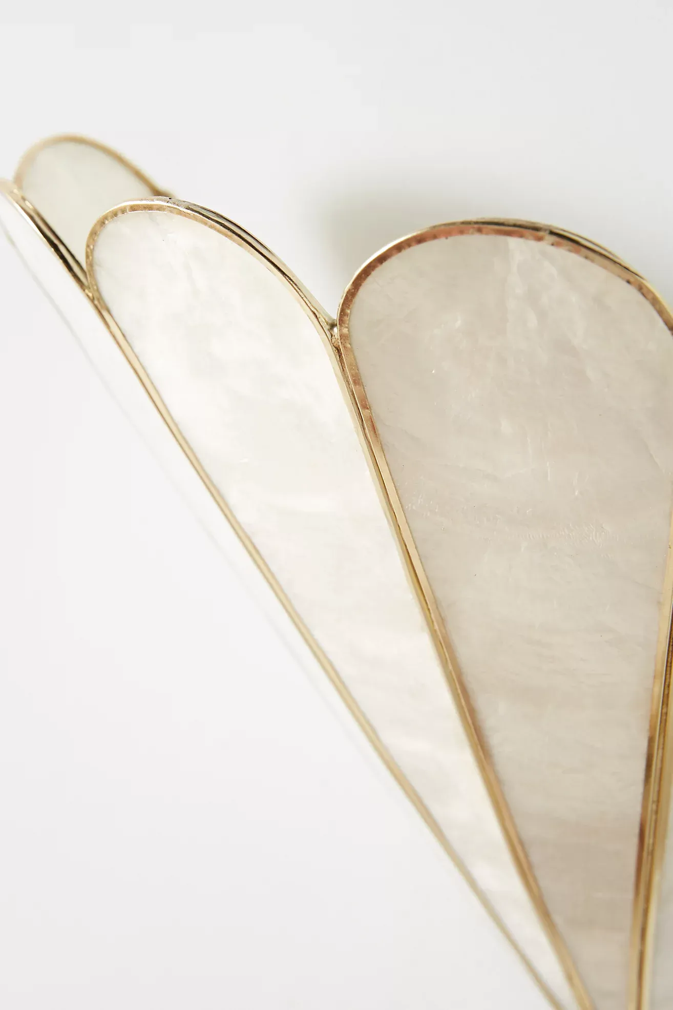 Madelyn Capiz Faceted Sconce Wall Light