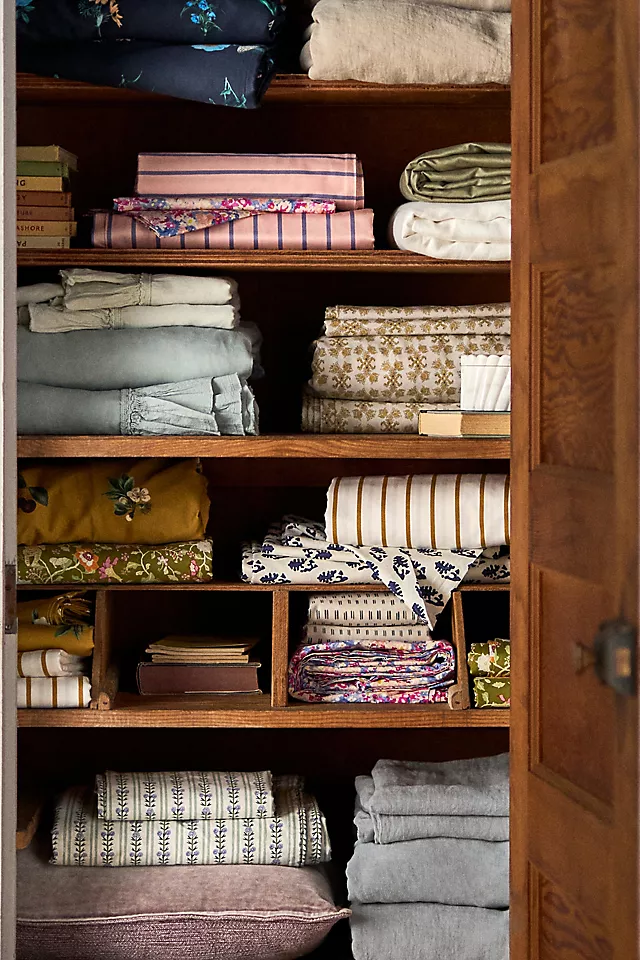 The Organic Cotton Sateen Printed Sheet Set by Maeve