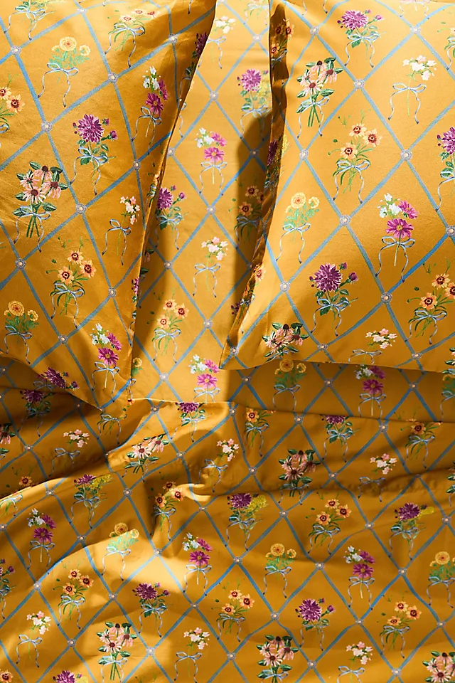 The Organic Cotton Sateen Printed Sheet Set by Maeve