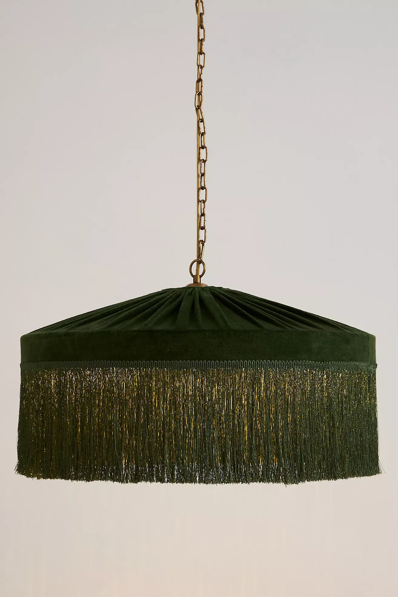 Sinclair Tassel-Fringed Velvet Pendant