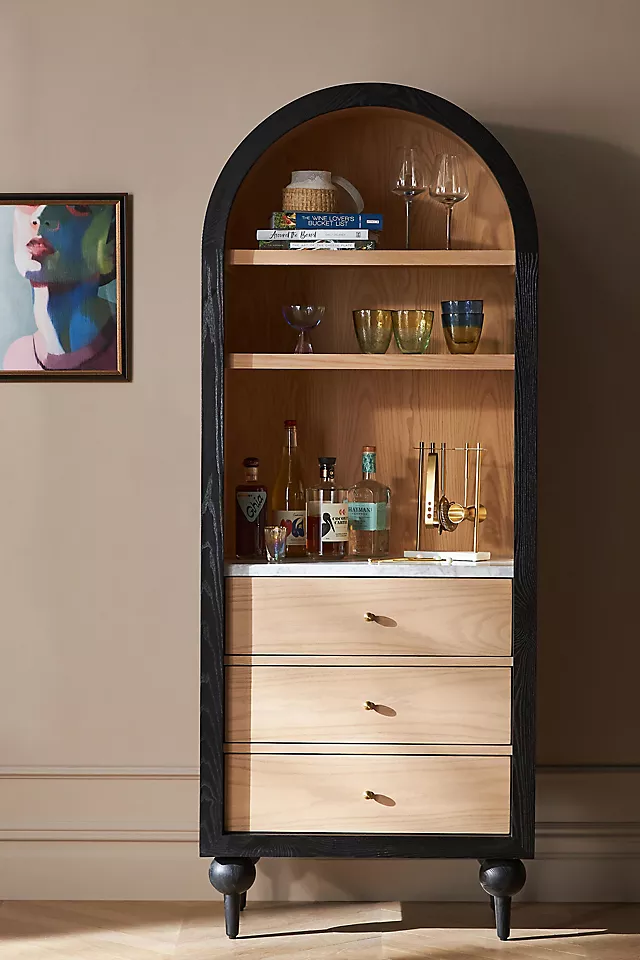 The Fern Marble Top Bookcase