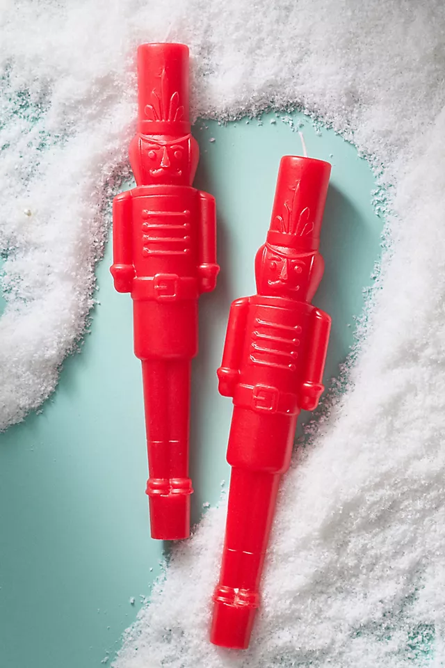Nutcracker Taper Candles, Set of 2