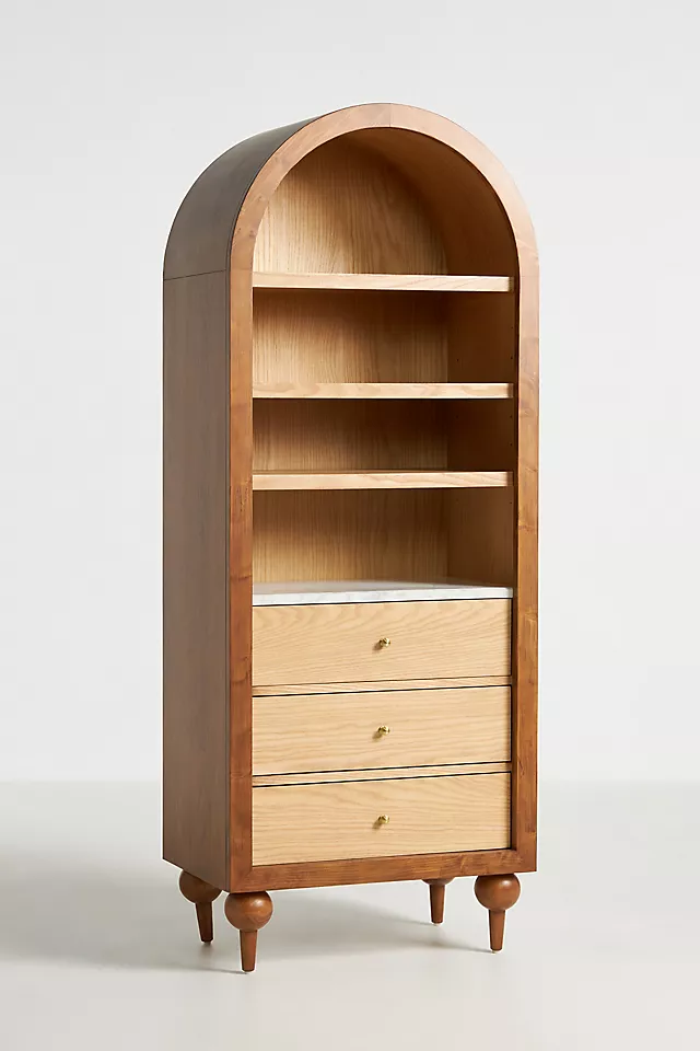 The Fern Marble Top Bookcase