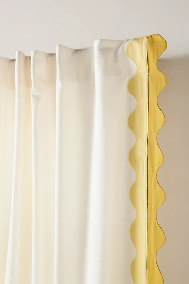 Maeve Scalloped Cotton Curtain