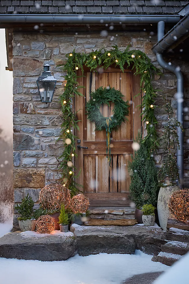 Faux Cedar Garland, Evergreen 72-180