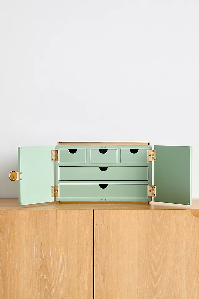 Juneau Lacquered Wood Jewelry Box