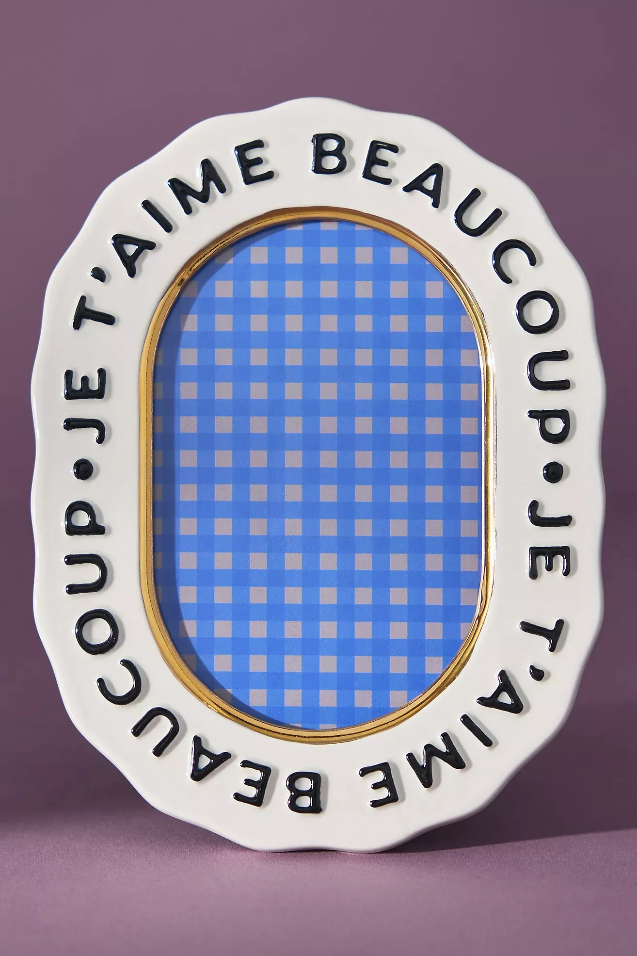 Claudette Text Stoneware Picture Frame