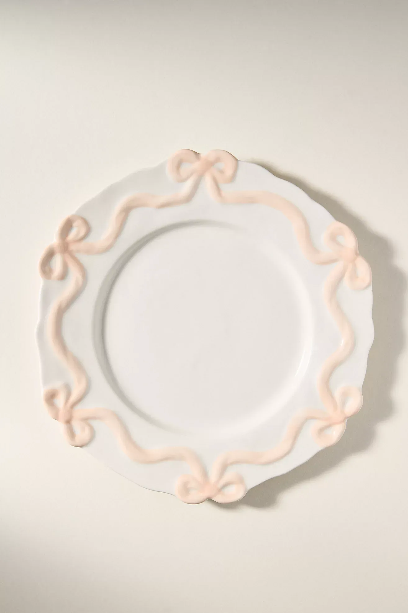Benedita Bow Stoneware Dinner Plates, Set of 4