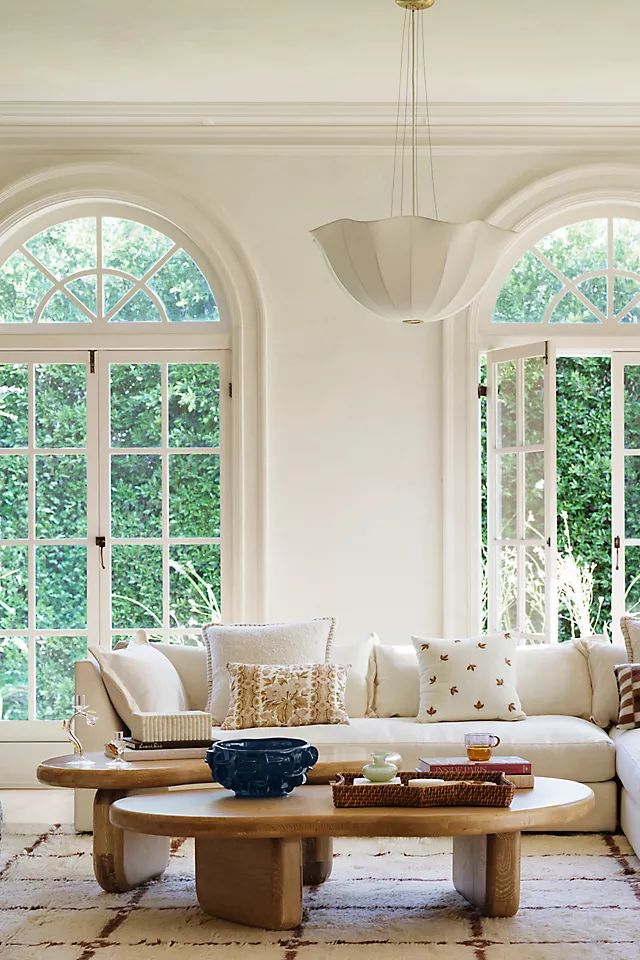 Velvet Corduroy Embroidered Icon Pillow