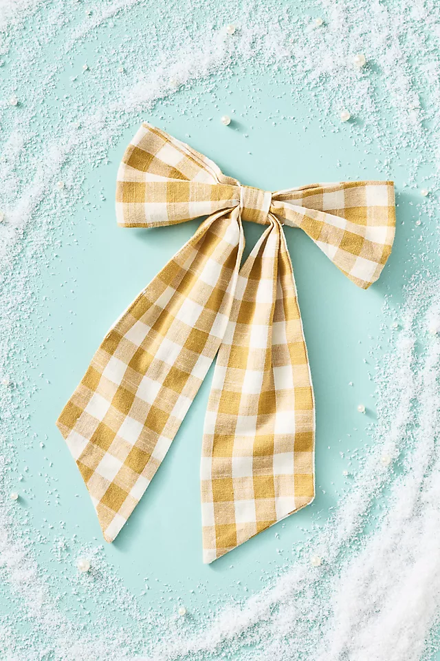 Gingham Bow Ornament