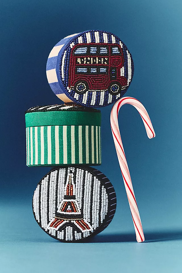 The Fiona Beaded City Lidded Jewelry Box