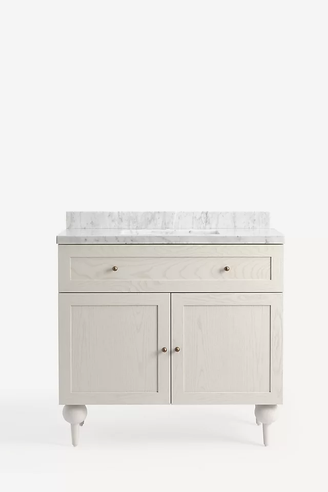 Fern Marble-Top Single Bathroom Vanity