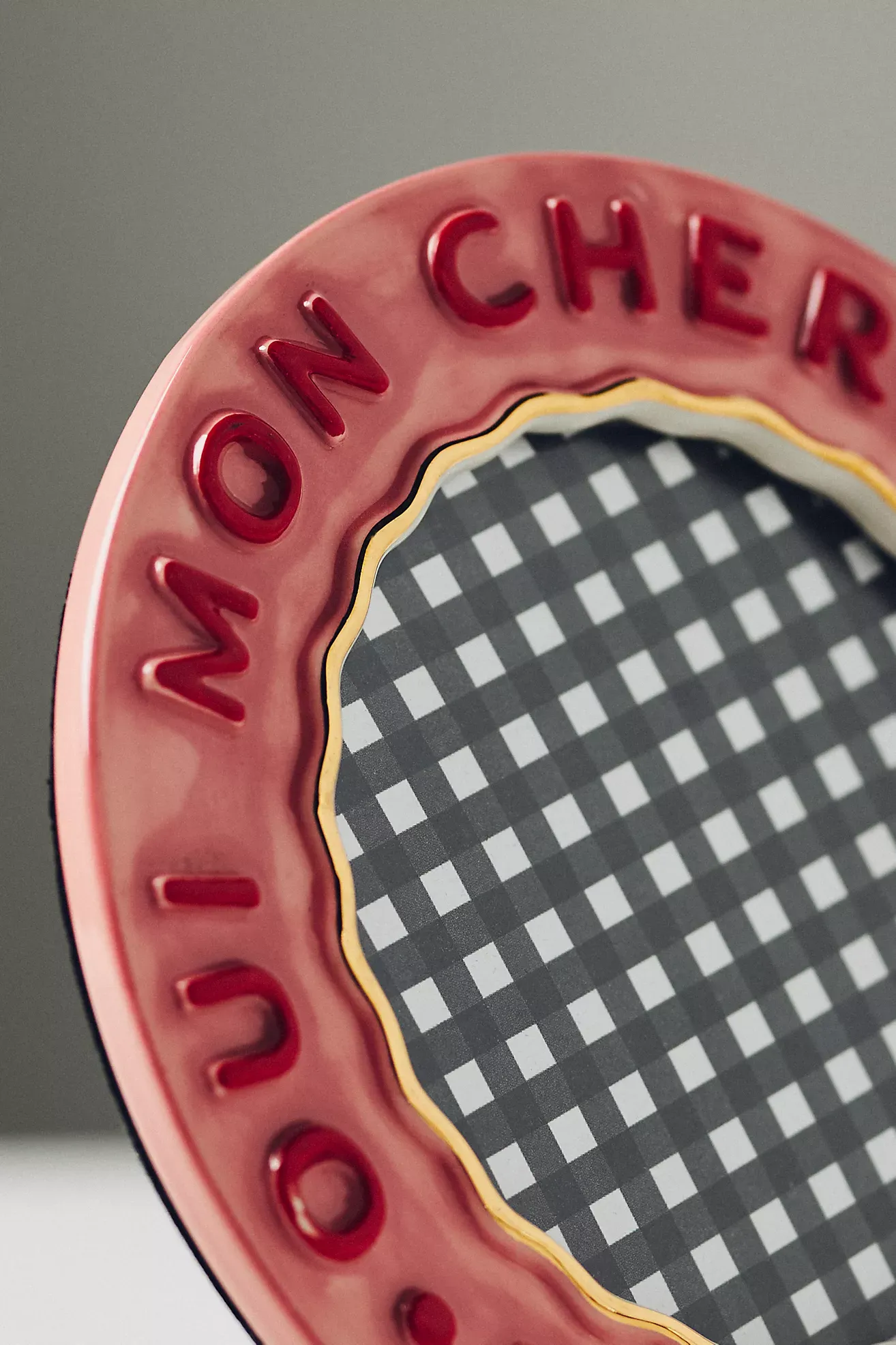 Claudette Text Stoneware Picture Frame