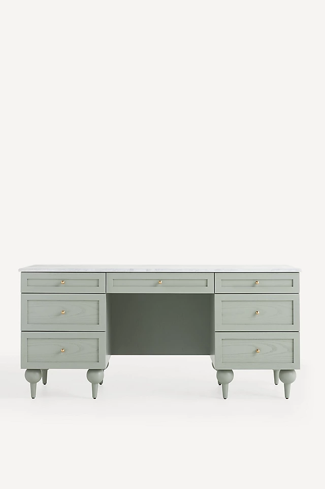 Fern Marble Top Executive Desk