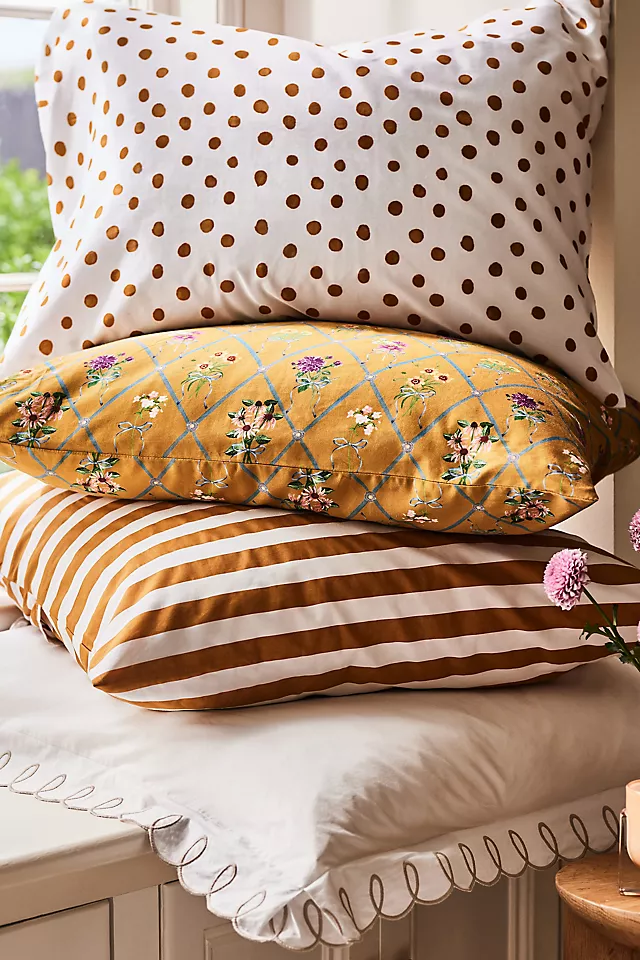Maeve by Anthropologie Organic Cotton Looped Embroidered Duvet Cover