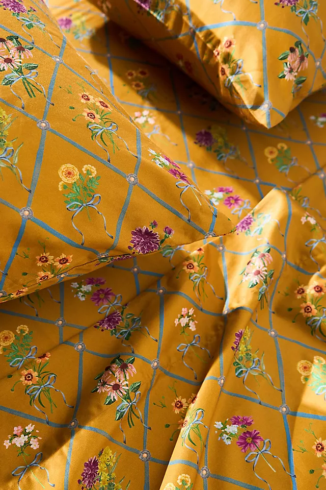 The Organic Cotton Sateen Printed Sheet Set by Maeve