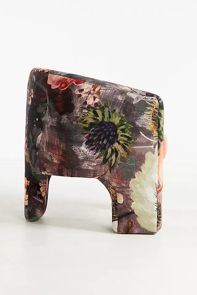 Effie Lena Velvet Tripod Chair