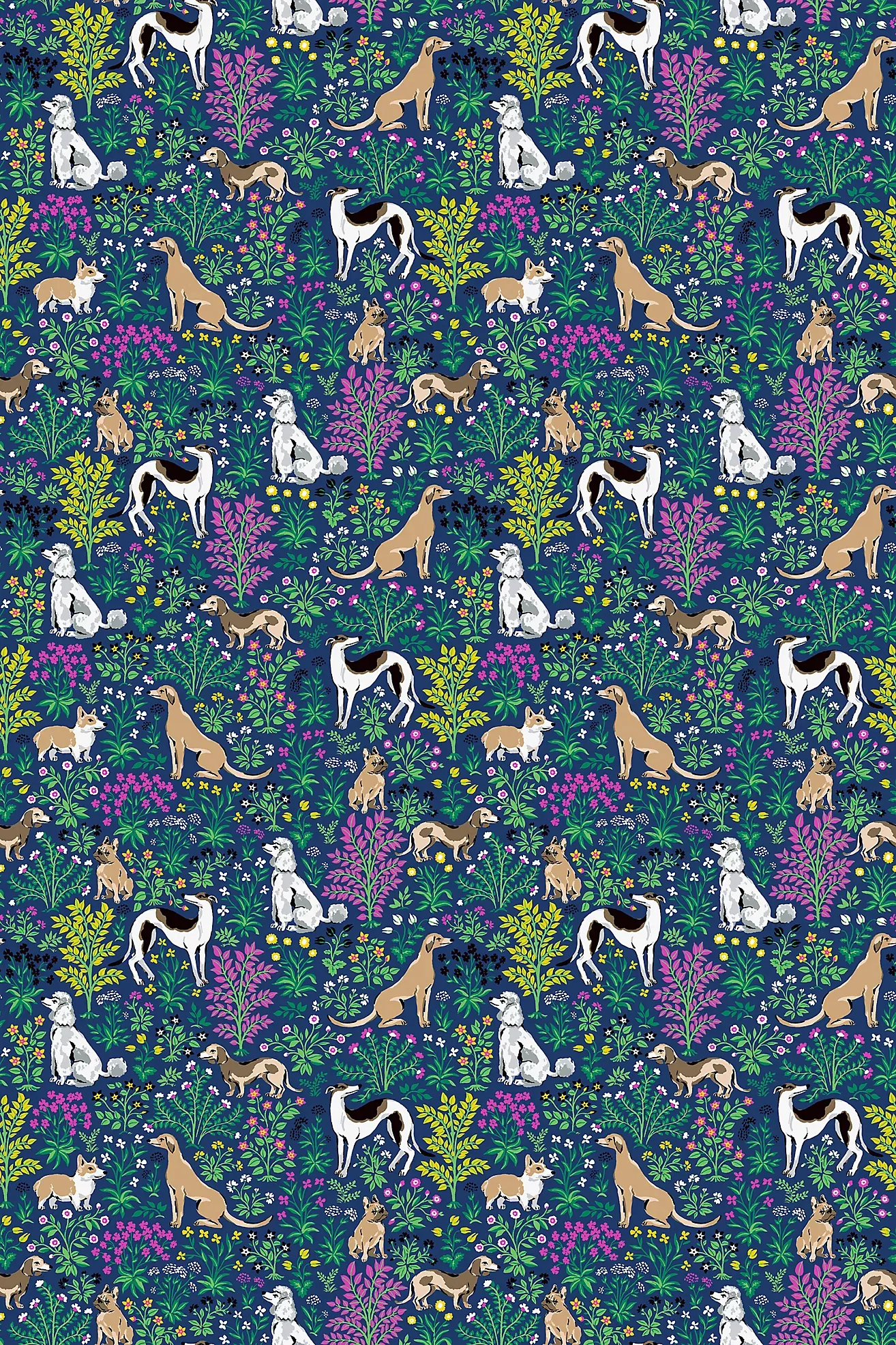 Printfresh Must Love Dogs Animal Peel-and-Stick Wallpaper