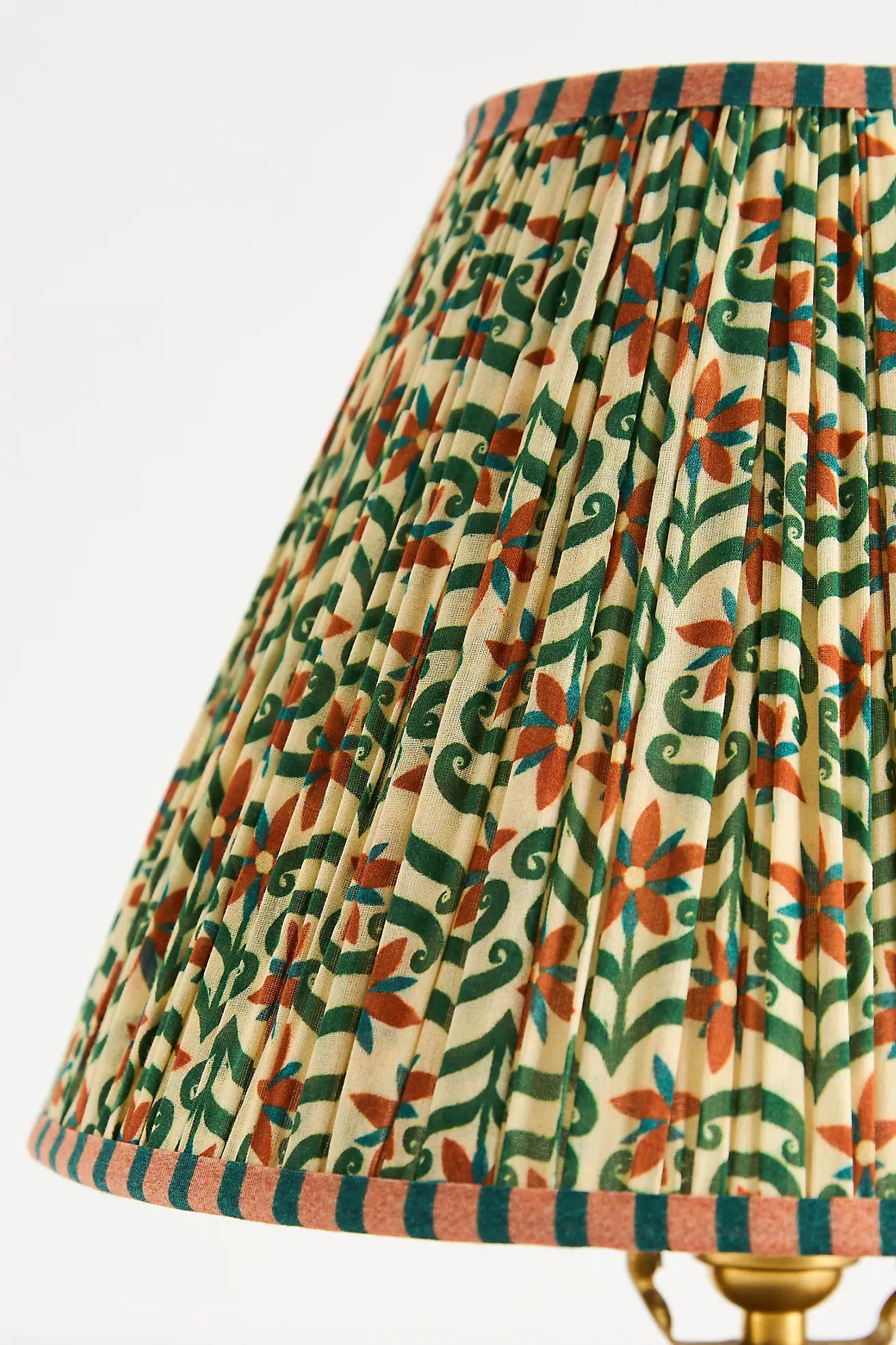 Printed Goods Ruched Empire Lamp Shade