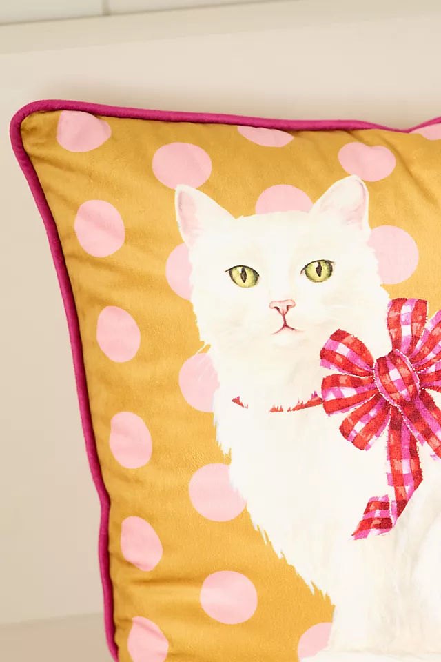 Kitschy Animal Velvet Printed Pillow