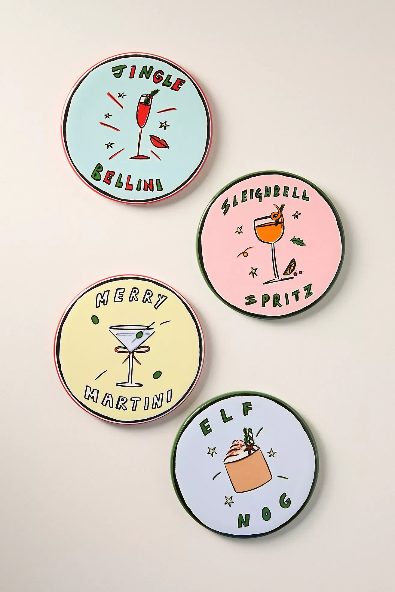 Nephthys Illustrated Elf Nog Coaster