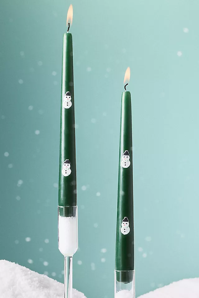 Icon Holiday Taper Candles, Set of 2