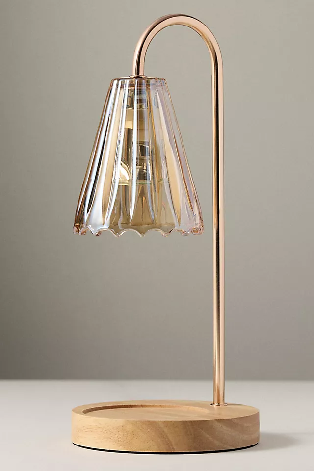 Amber Bloom Candle Warmer Lamp