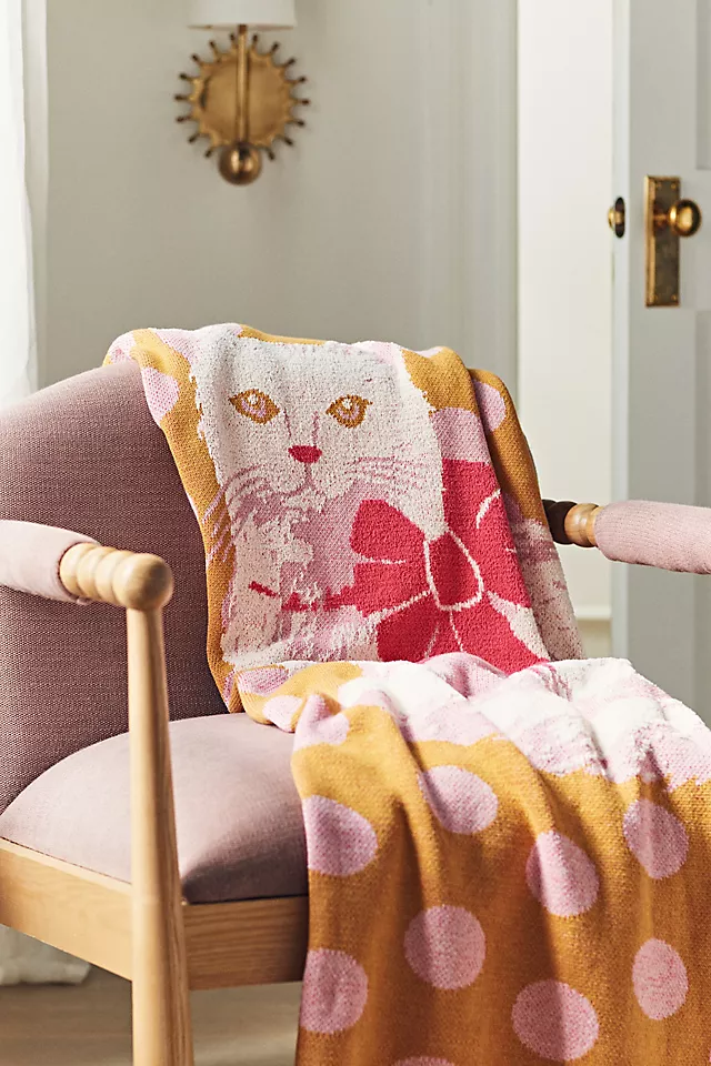 Bonnie Jacquard Knit Throw Blanket