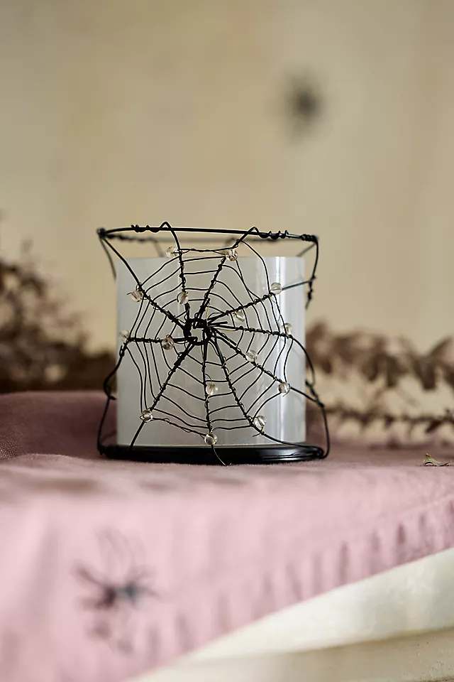 Spider Web Candle Holder