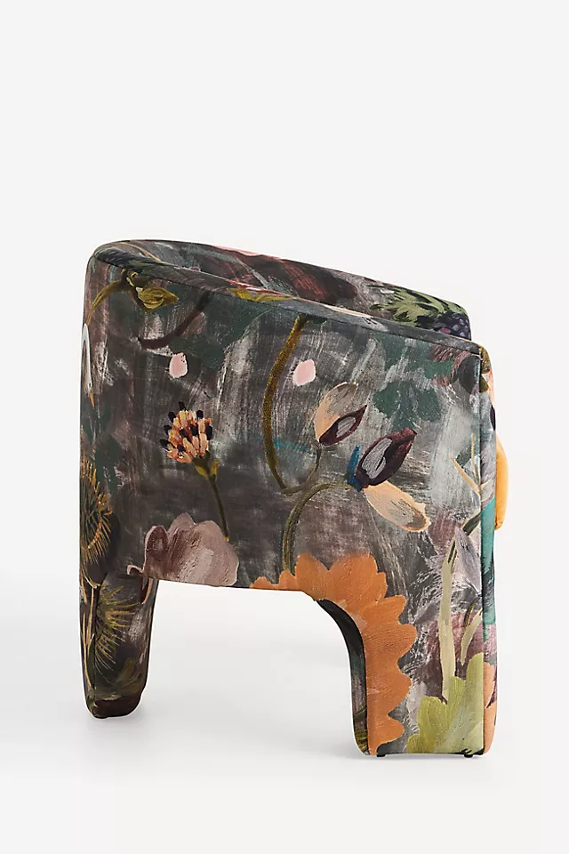 Effie Lena Velvet Tripod Chair