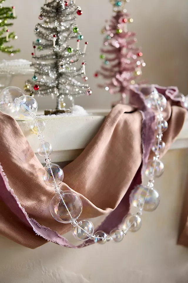 Transparent Glass Bauble Garland