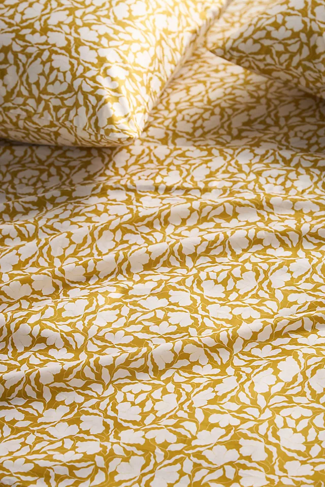 McKenzie Parrott Organic Cotton Sateen Floral Printed Sheet Set