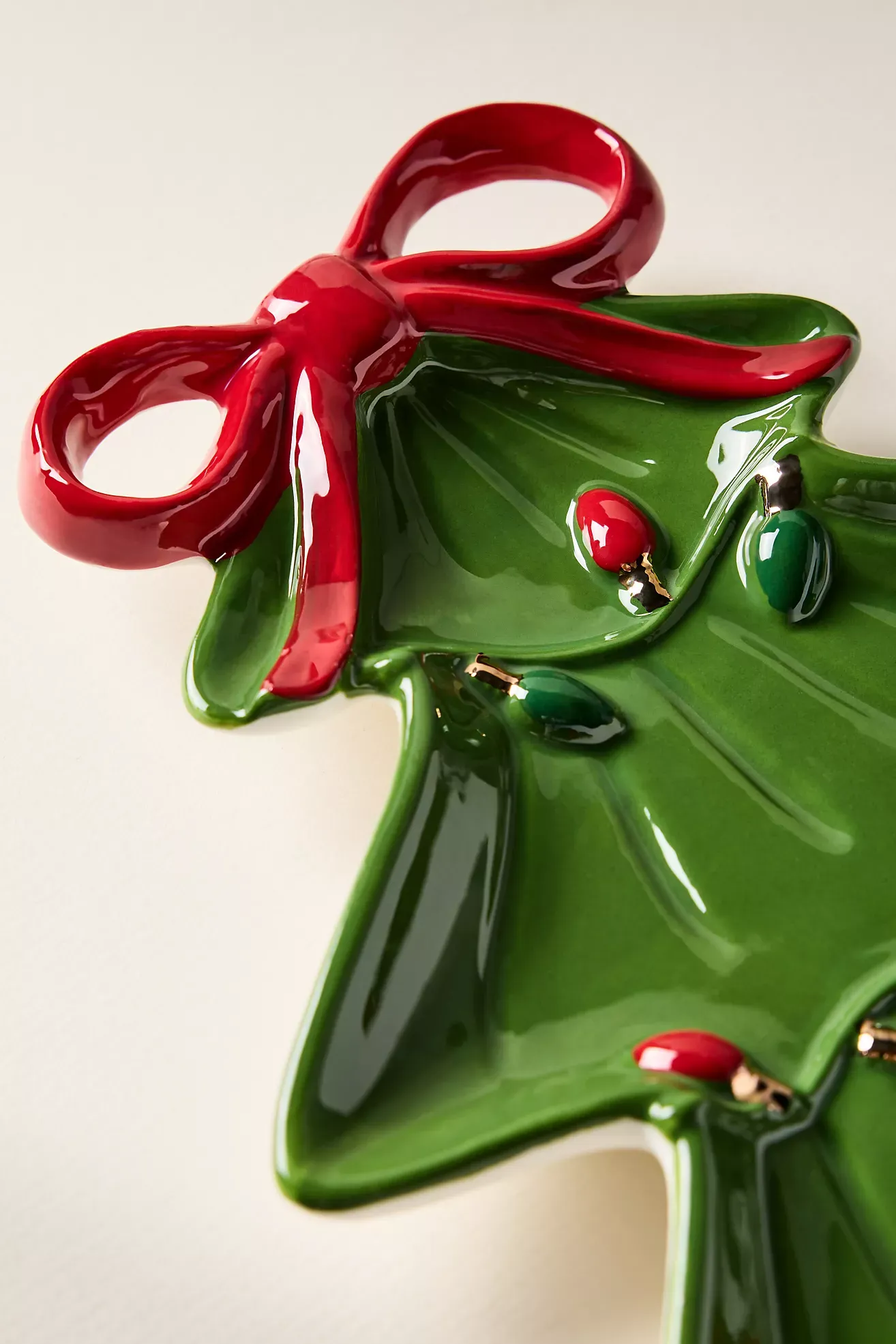 Festive Tree Stoneware Platter