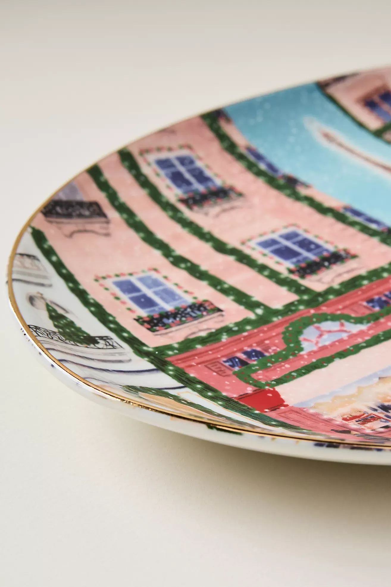 Holiday in the City Stoneware Platter