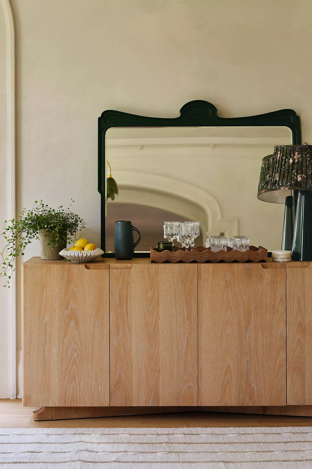 Victoria Wood Mantel Mirror
